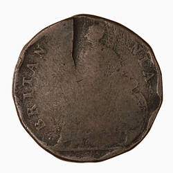 Coin - Halfpenny, Charles II, Great Britain, 1672-1875 (Reverse)
