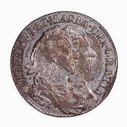 Coin - Sixpence, William and Mary, Great Britain, 1693 (Obverse)
