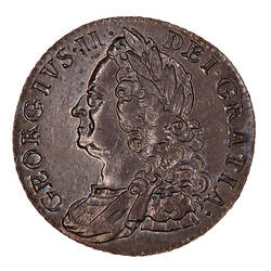 Coin - Shilling, George II, Great Britain, 1758 (Obverse)