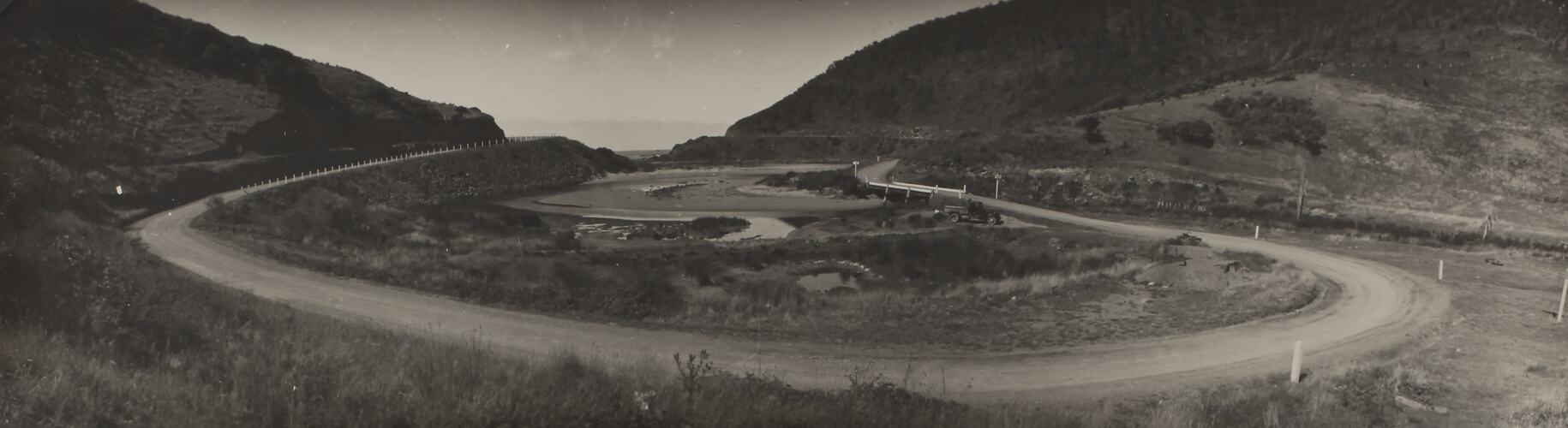 Photograph - Coastal Landscape, The Great Ocean Road, St George River, Lorne District, Victoria, 1930s