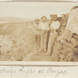 Photograph - 'Extreme Right of Anzac', Gallipoli, Turkey, Private John Lord, World War I, 1915