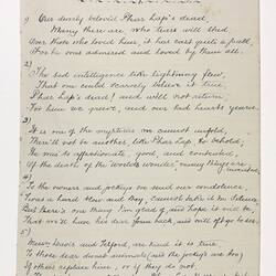 Poem - M.E. Northcott, The Death of Phar Lap, 1932