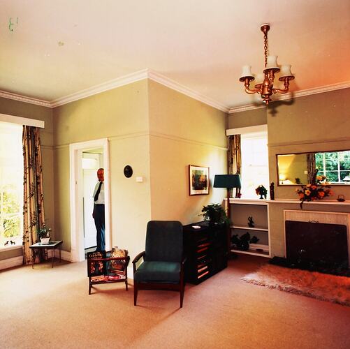 Photograph - The New 'Residency', Lounge Room, Royal Exhibition Building, Melbourne, circa Feb 1985