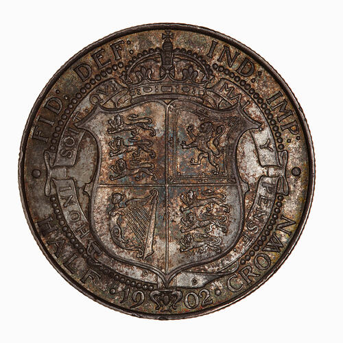 Coin - Halfcrown, Edward VII, Great Britain, 1902 (Reverse)