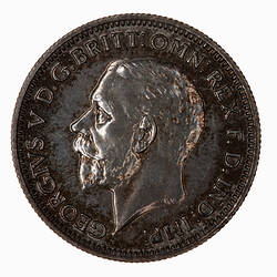 Coin - Sixpence, George V, Great Britain, 1936 (Obverse)
