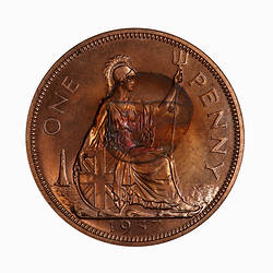 Proof Coin - Penny, George VI, Great Britain, 1937 (Reverse)