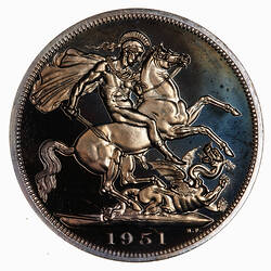 Proof Coin - Crown, Festival of Britain, George VI, Great Britain, 1951 (Reverse)