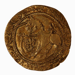 Coin - 1/2 Unicorn, James IV, Scotland, 1488 - 1513 (Obverse)