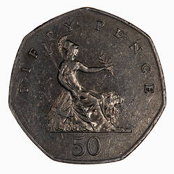 Coin - 50 Pence, Elizabeth II, Great Britain, 1982 (Reverse)