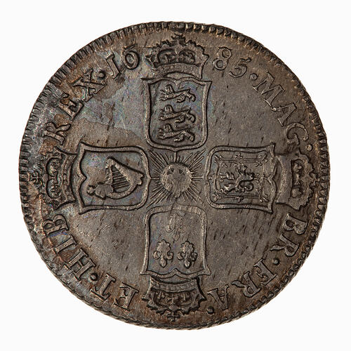 Coin - Shilling, James II, Great Britain, 1685 (Reverse)