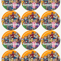 Sheet of Stickers - Harmony Day, 2004