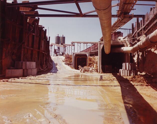 Photograph - Construction of Train Lines and Tunnels, Melbourne, Victoria, crica 1975