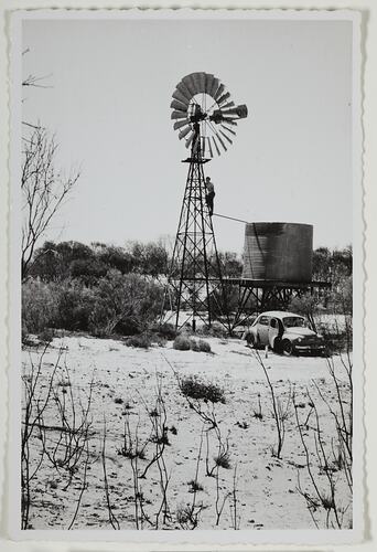 Watertower in the Desert, Victoria, 1959