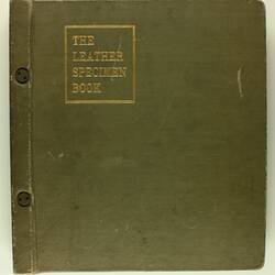 Leather Specimen Book - Pfister & Vogel, Milwaukee, Wisconsin, 1917