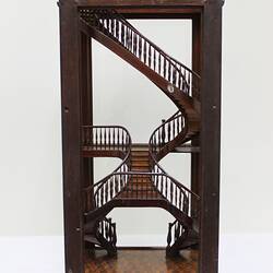 Staircase Model - Heinrich Munzel, Brazilwood, Brazil, 1835-1850