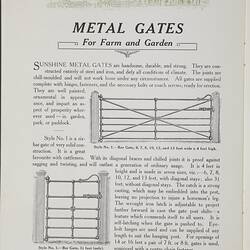 Product Catalogue - Hugh V. McKay, 'Sunshine Farm Implements', Sunshine, Victoria, circa 1914