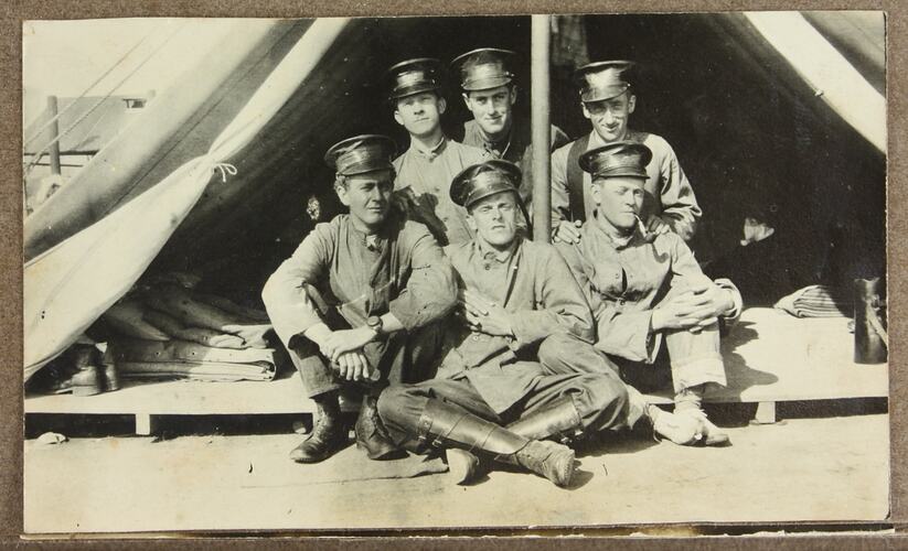Photograph - Group Of Servicemen, Driver Cyril Rose, World War I, 1916-1919