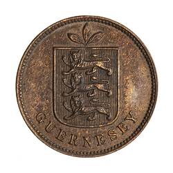 Coin - 1 Double, Guernsey, Channel Islands, 1893