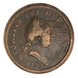 Coin - 1/2 Penny, Isle of Man, 1786