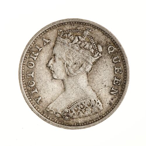 Coin - 10 Cents, Hong Kong, 1899