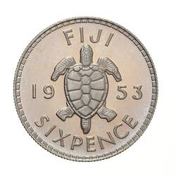 Proof Coin - 6 Pence, Fiji, 1953
