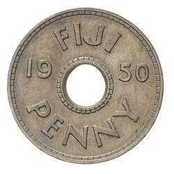 Coin - 1 Penny, Fiji, 1950