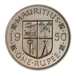 Proof Coin - 1 Rupee, Mauritius, 1950