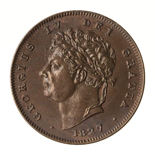 Coin - 1/3 Farthing, Malta, 1827