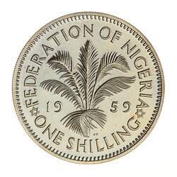 Proof Coin - 1 Shilling, Nigeria, 1959