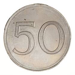 Pattern Coin - 50 Cents, New Zealand, 1966