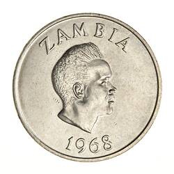 Coin - 20 Ngwee, Zambia, 1968