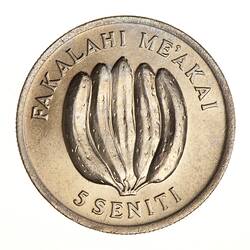 Coin - 5 Senti, Tonga, 1975