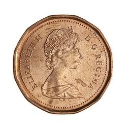 Coin - 1 Cent, Canada, 1986