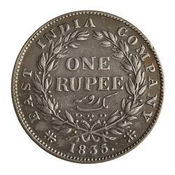 Coin - 1 Rupee, East India Company, India, 1835