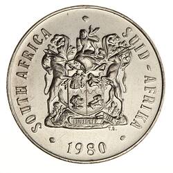 Coin - 50 Cents, South Africa, 1980