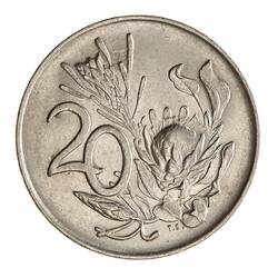 Coin - 20 Cents, South Africa, 1972