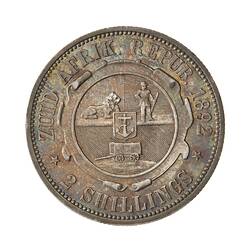 Coin - 2 Shillings, South Africa, 1892