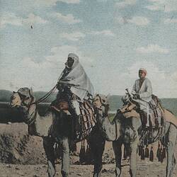 Postcard - 'Arab Travellers', Aden, Yemen, World War I, 1914-1918