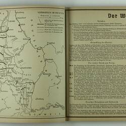 Pages 4-5 with map and German text.