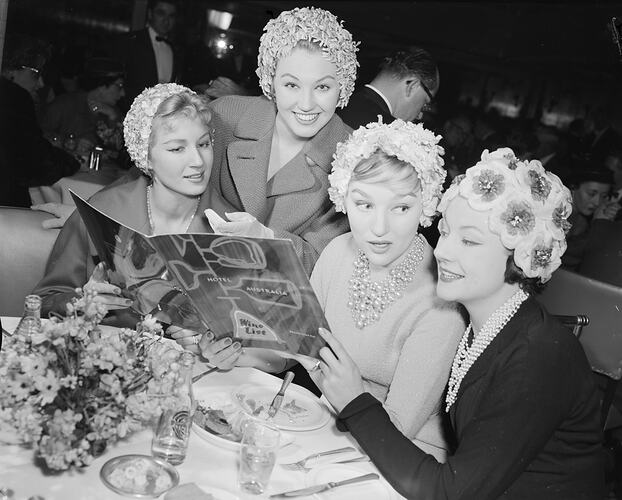 Four Women, Hotel Australia, Melbourne, Victoria, 1958