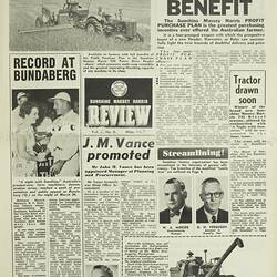 Magazine - Sunshine Massey Harris Review, Vol 2, No 6, May 1957