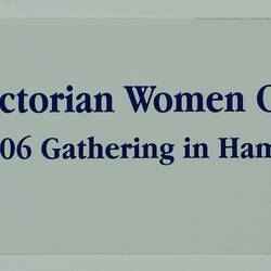 Sticker - Women on Farms Gathering, Hamilton, 2006