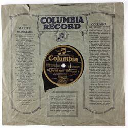 Disc Recording - Columbia, The Sacred Hour, Albert W. Ketelbey. Circa 1930