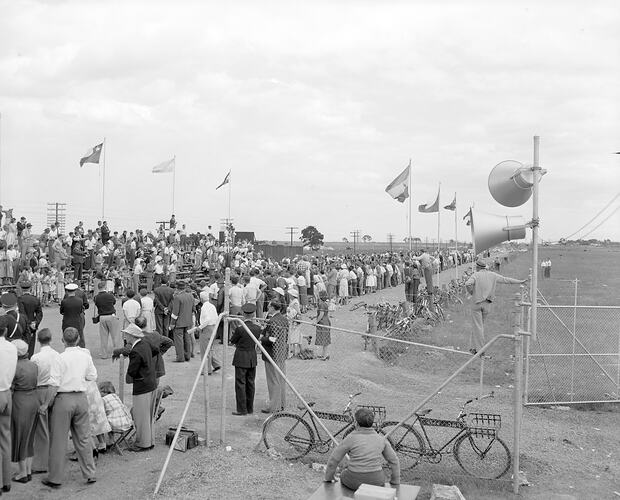 Spectators at a Cycling Race, Olympic Games, Victoria, 1956