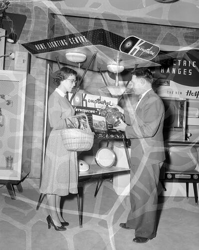 Electrical Appliance Showroom Display, Melbourne, Victoria, Aug 1957