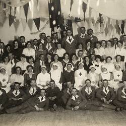 Group of Servicemen & Nurses, England, World War I, 1914-1918