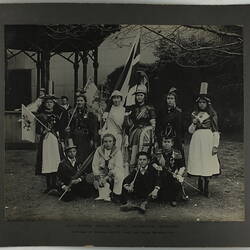 Photograph - Federation Celebrations, 'State School Fete, Exhibition Building', Children in National Costumes, Melbourne, 11 May1901