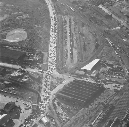 Negative - Aerial View of Factories, Victoria, circa 1955-1960