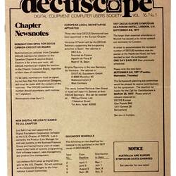 Newsletter - Decuscope, DECUS, Vol 16, No 1, 1977