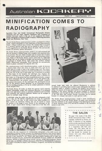 Newsletter - 'Australian Kodakery', No 47, Aug-Sep 1973